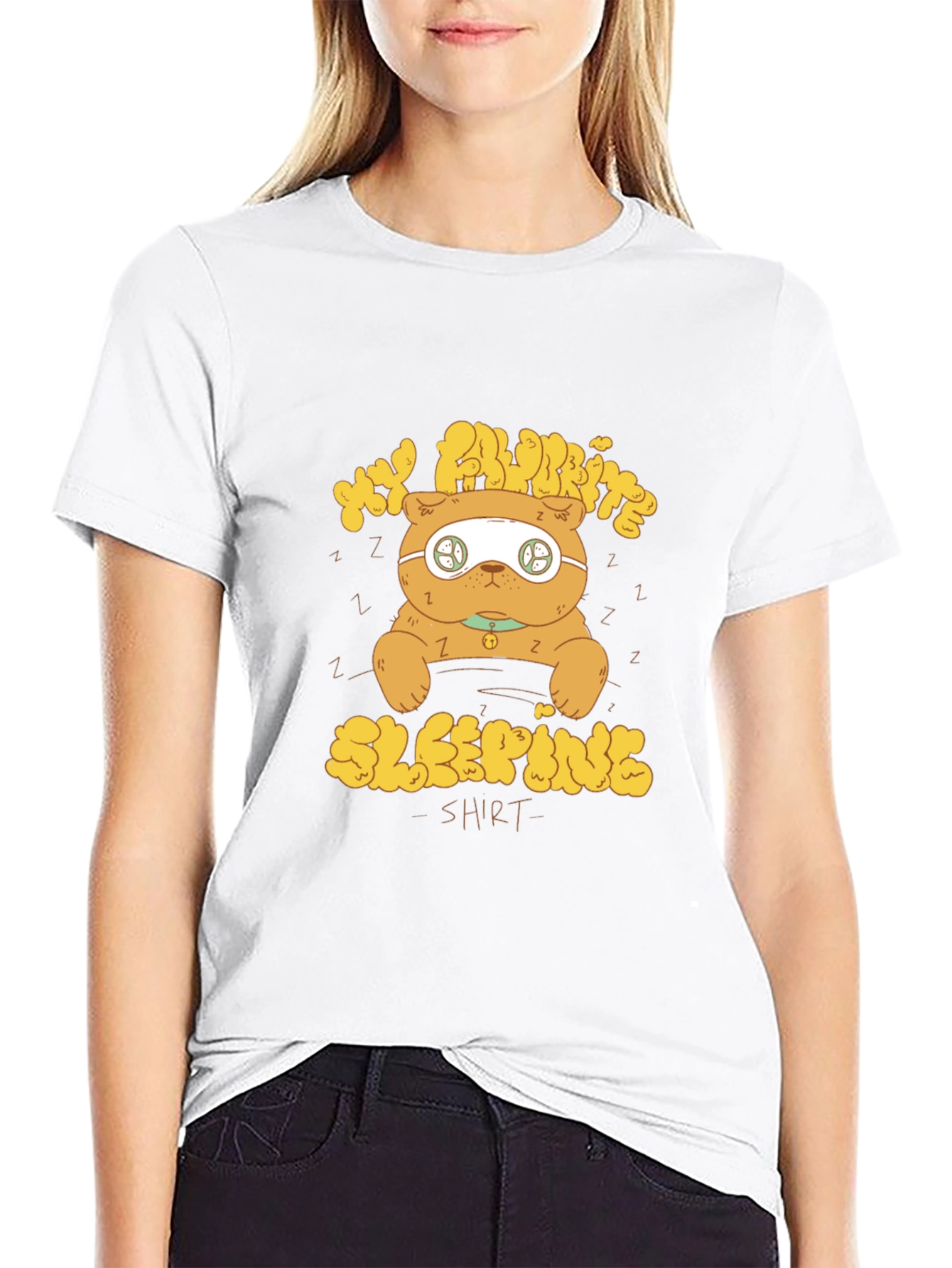 Sleeping Cat Graphic T-Shirt - Unisex
