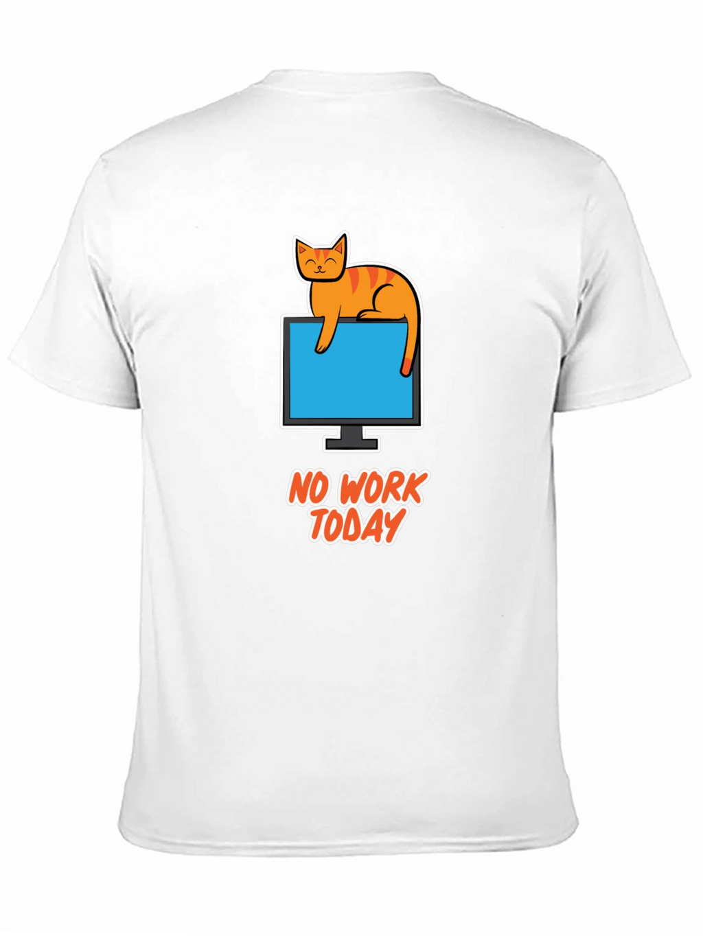 No Work Today Cat T-Shirt