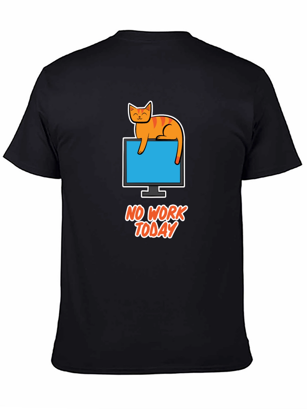 No Work Today Cat T-Shirt