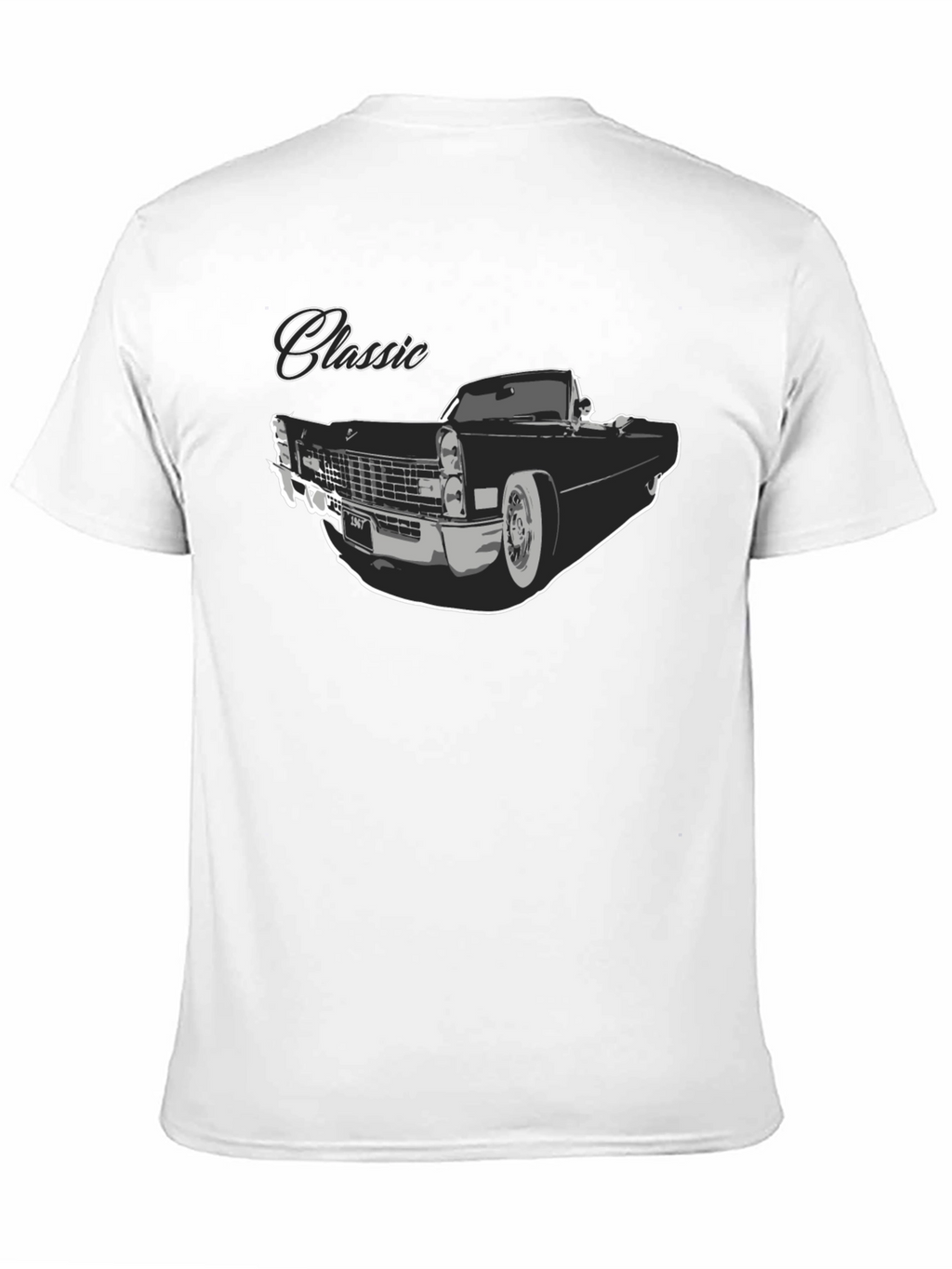 Classic Car Graphic T-Shirt - Black