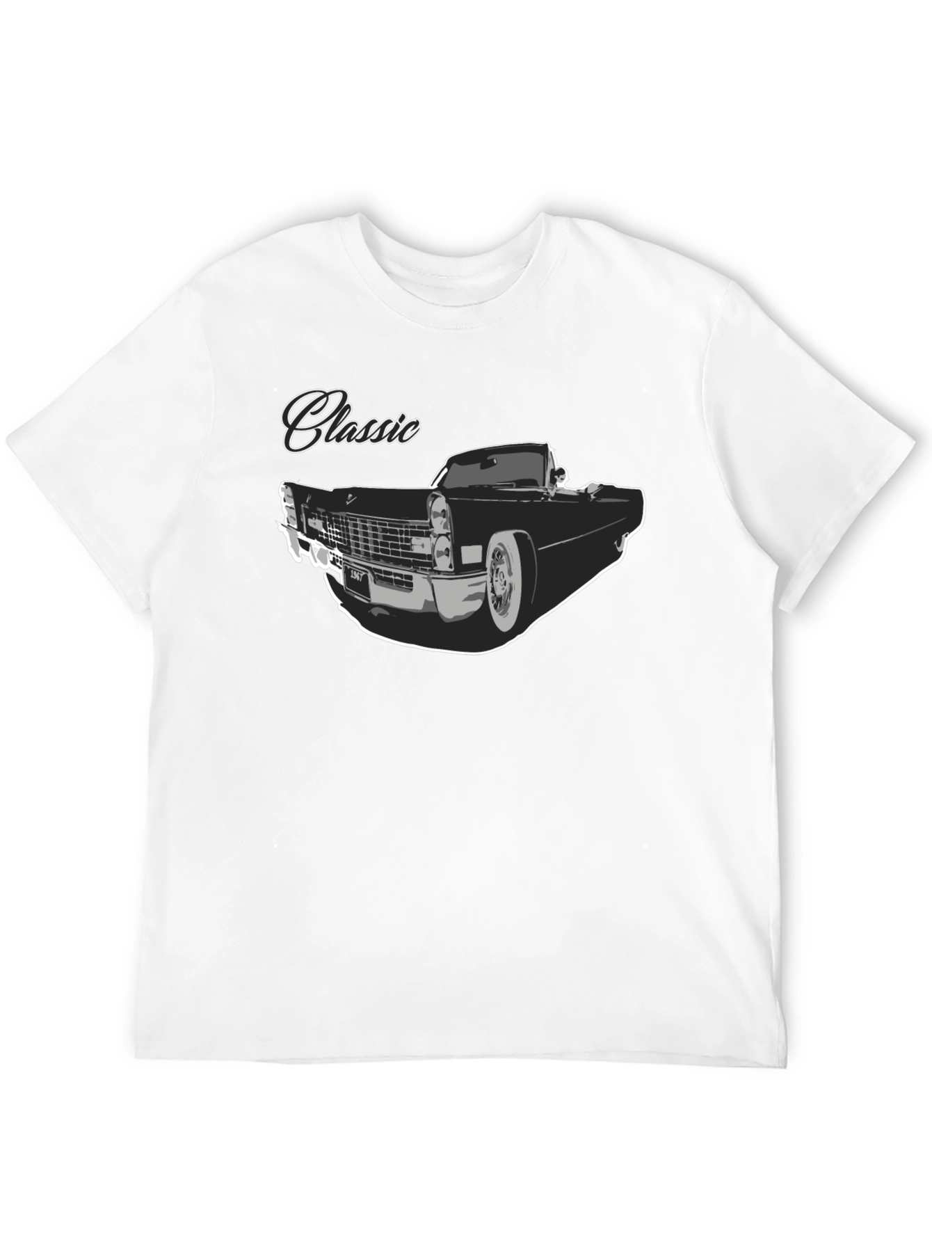 Classic Car Graphic T-Shirt - Black