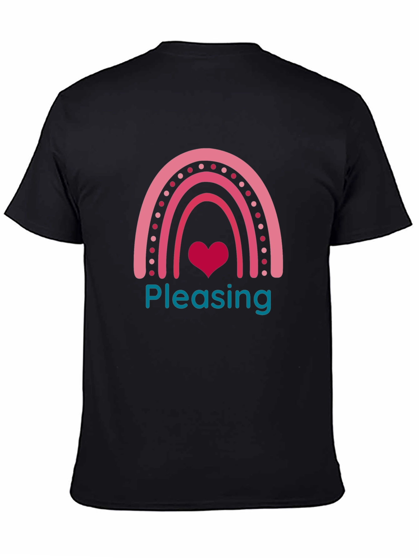 Pleasing Heart Rainbow Graphic T-Shirt