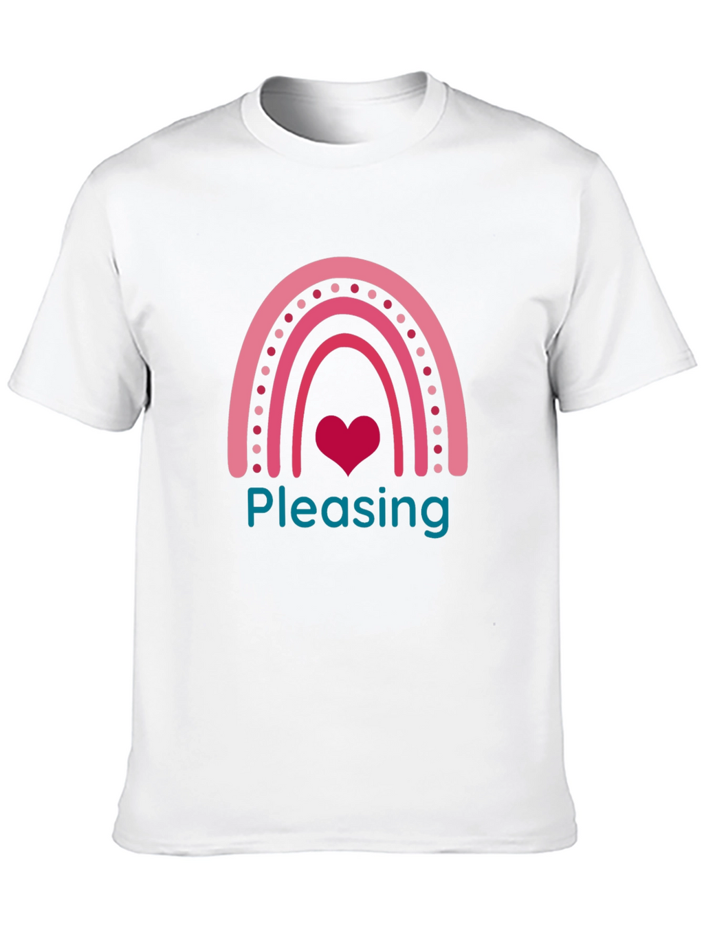 Pleasing Heart Rainbow Graphic T-Shirt