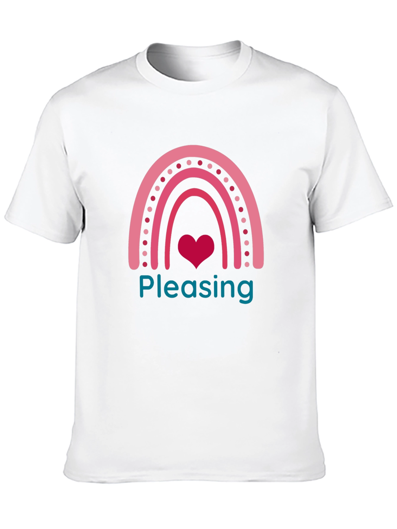 Pleasing Heart Rainbow Graphic T-Shirt