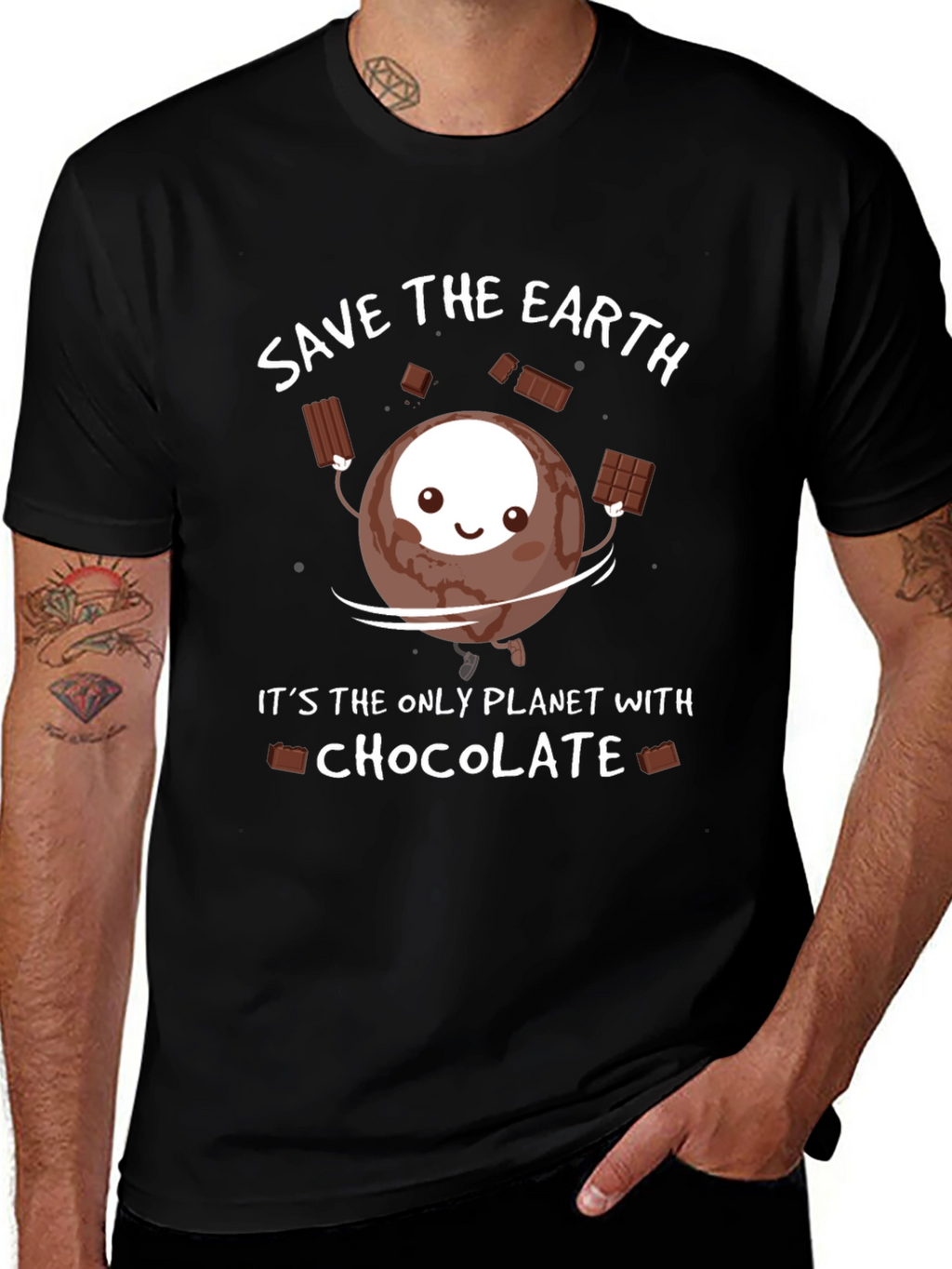 Save the Earth Chocolate T-Shirt