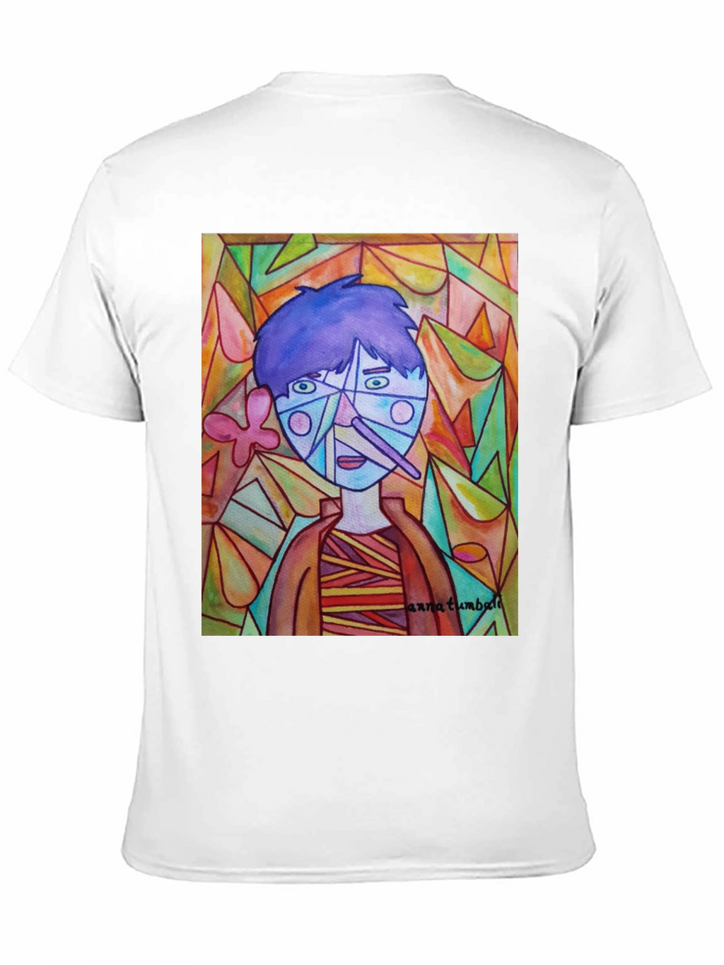 Abstract Portrait Graphic Tee - Unique Art Shirt