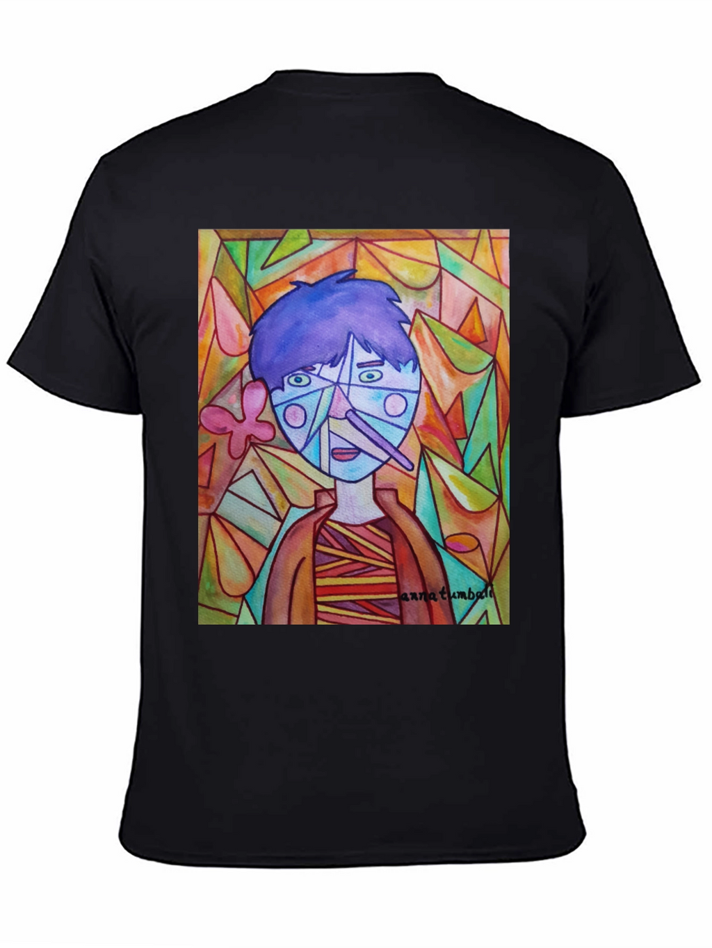 Abstract Portrait Graphic Tee - Unique Art Shirt