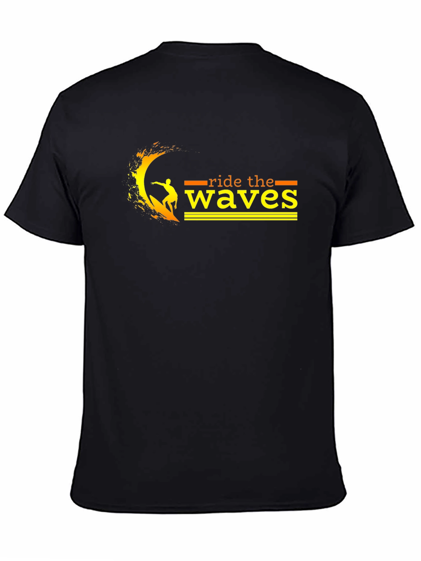 Ride the Waves Black T-Shirt