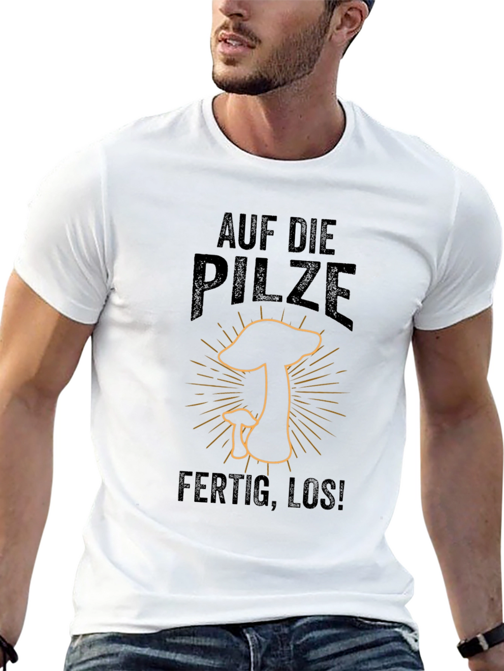 Auf Die Pilze - Ready to Hunt Mushrooms T-Shirt