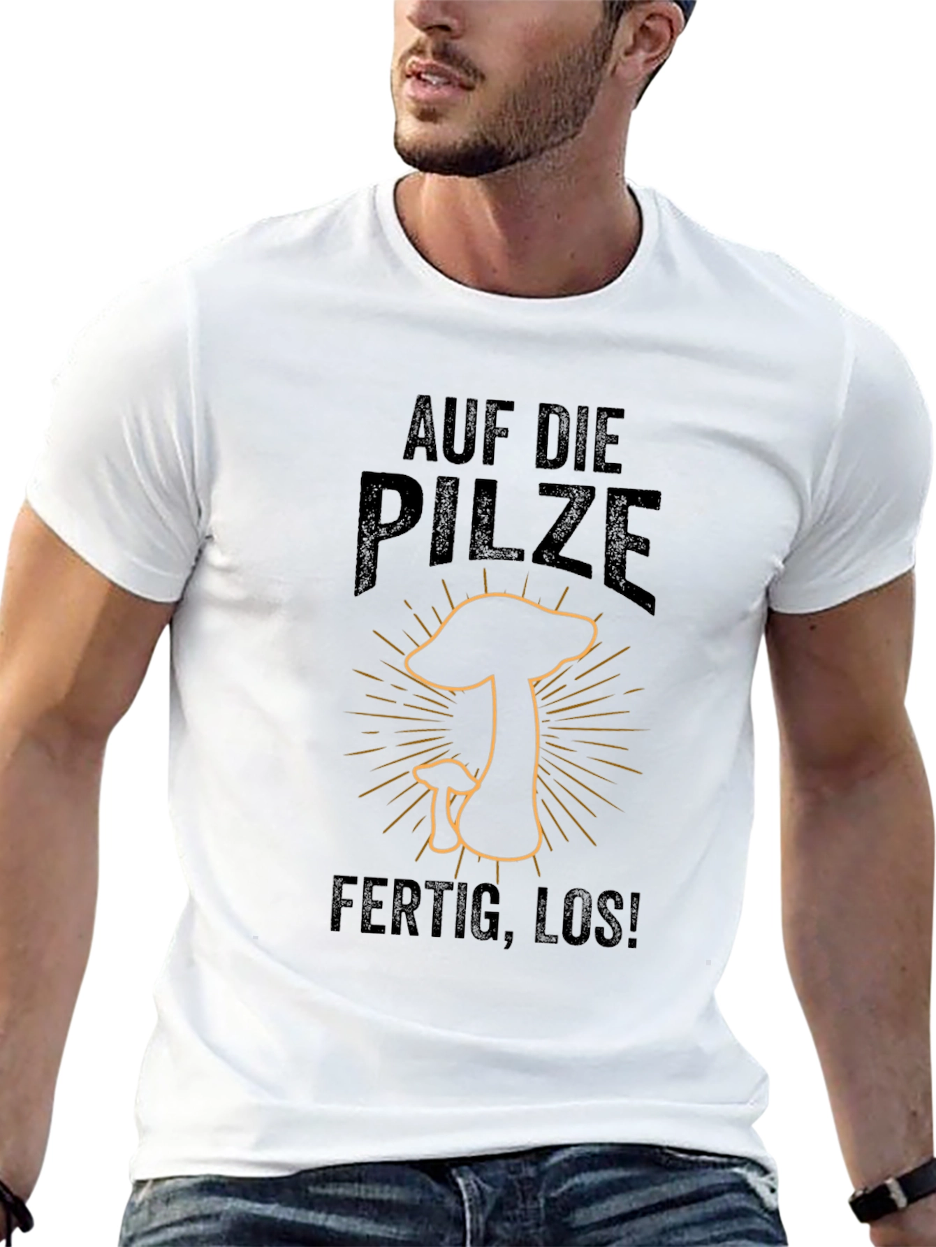 Auf Die Pilze - Ready to Hunt Mushrooms T-Shirt