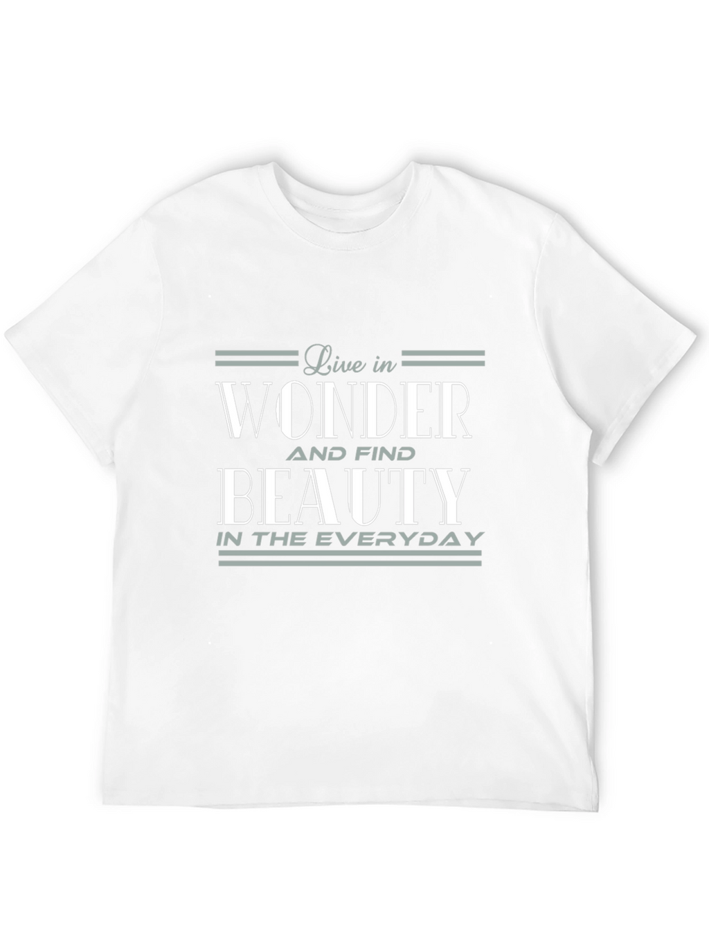 Live in Wonder Graphic Tee - Soft Black Cotton