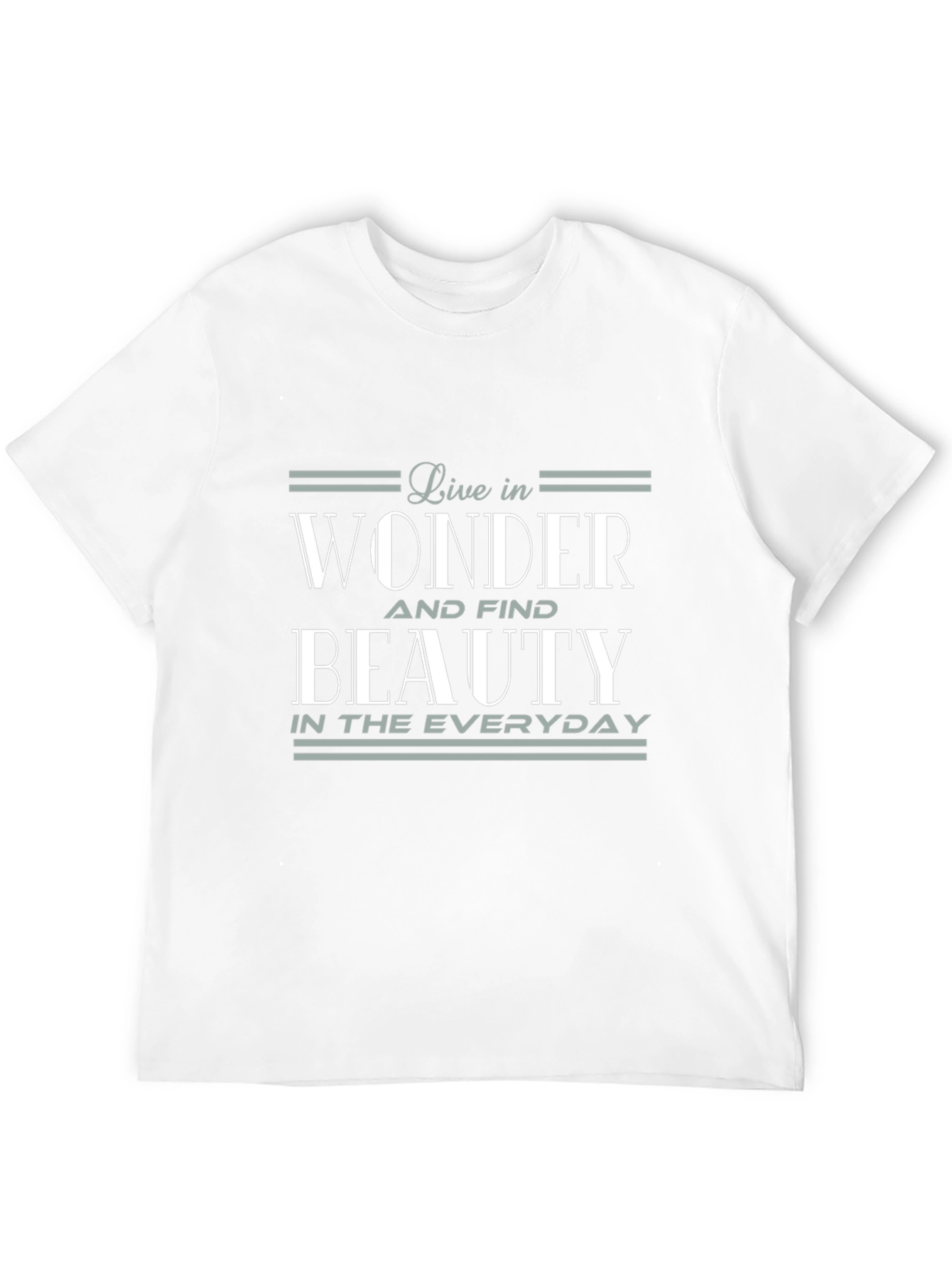 Live in Wonder Graphic Tee - Soft Black Cotton