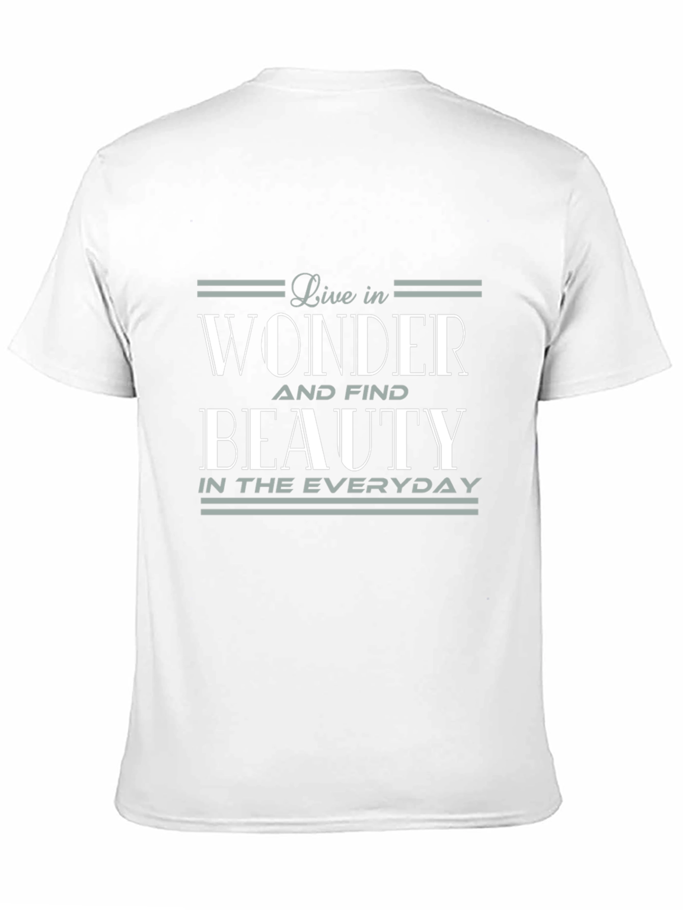 Live in Wonder Graphic Tee - Soft Black Cotton