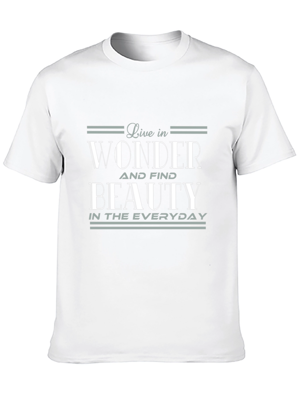 Live in Wonder Graphic Tee - Soft Black Cotton