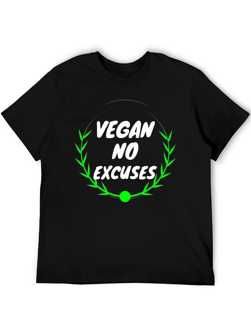 Vegan No Excuses Black T-Shirt