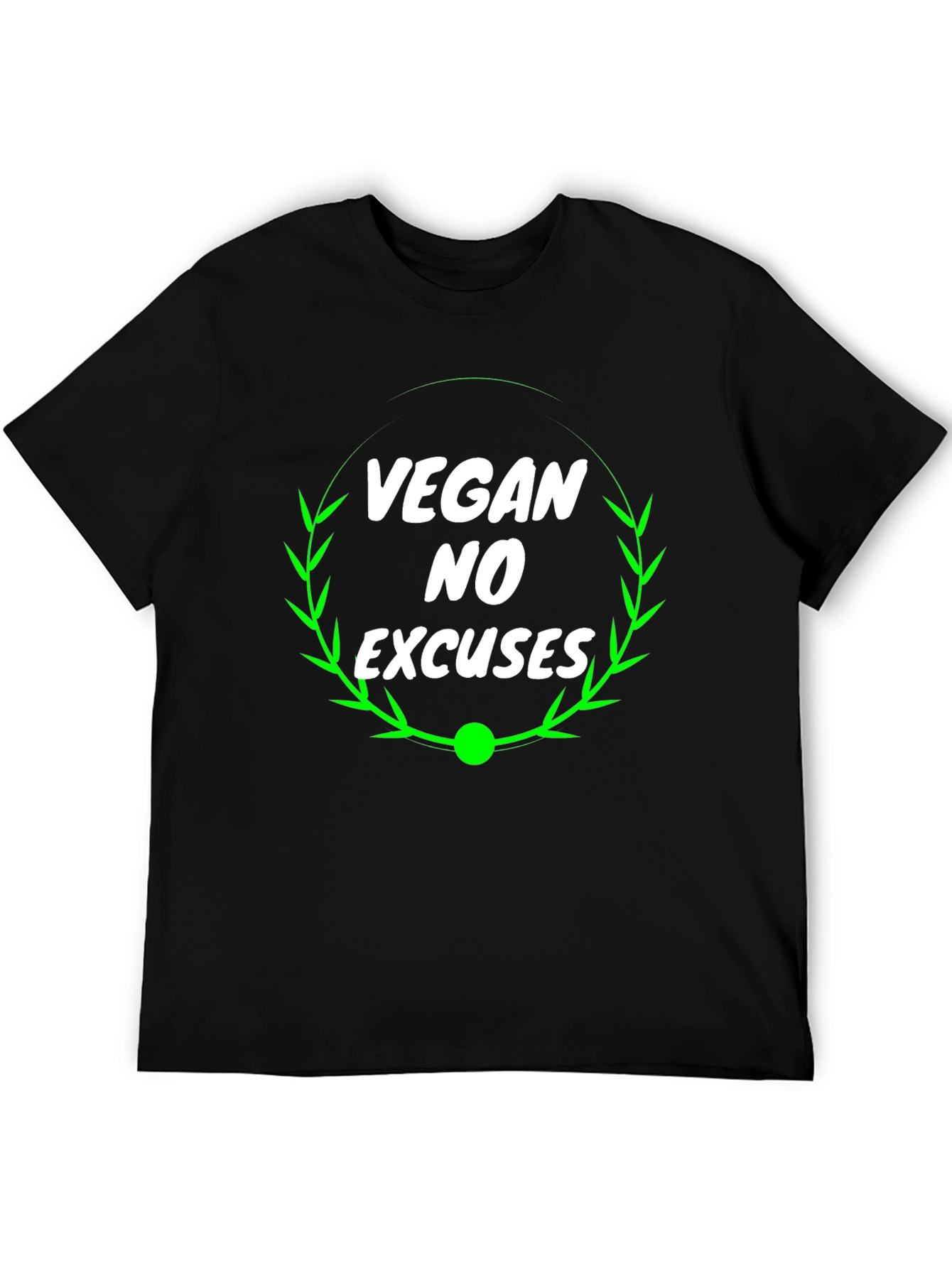 Vegan No Excuses Black T-Shirt