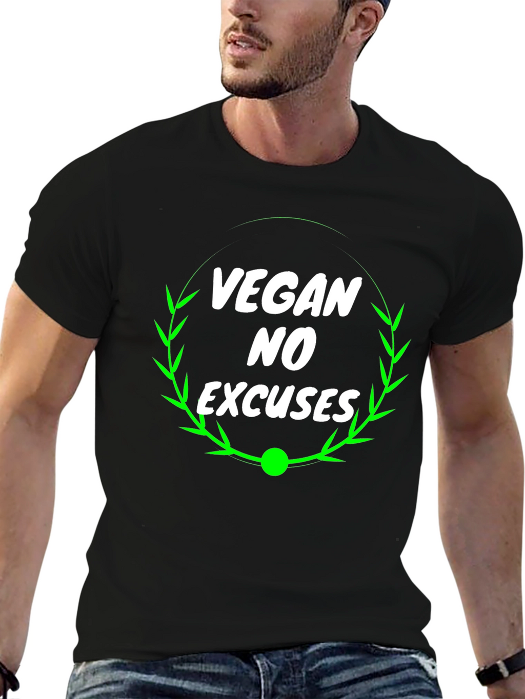 Vegan No Excuses Black T-Shirt