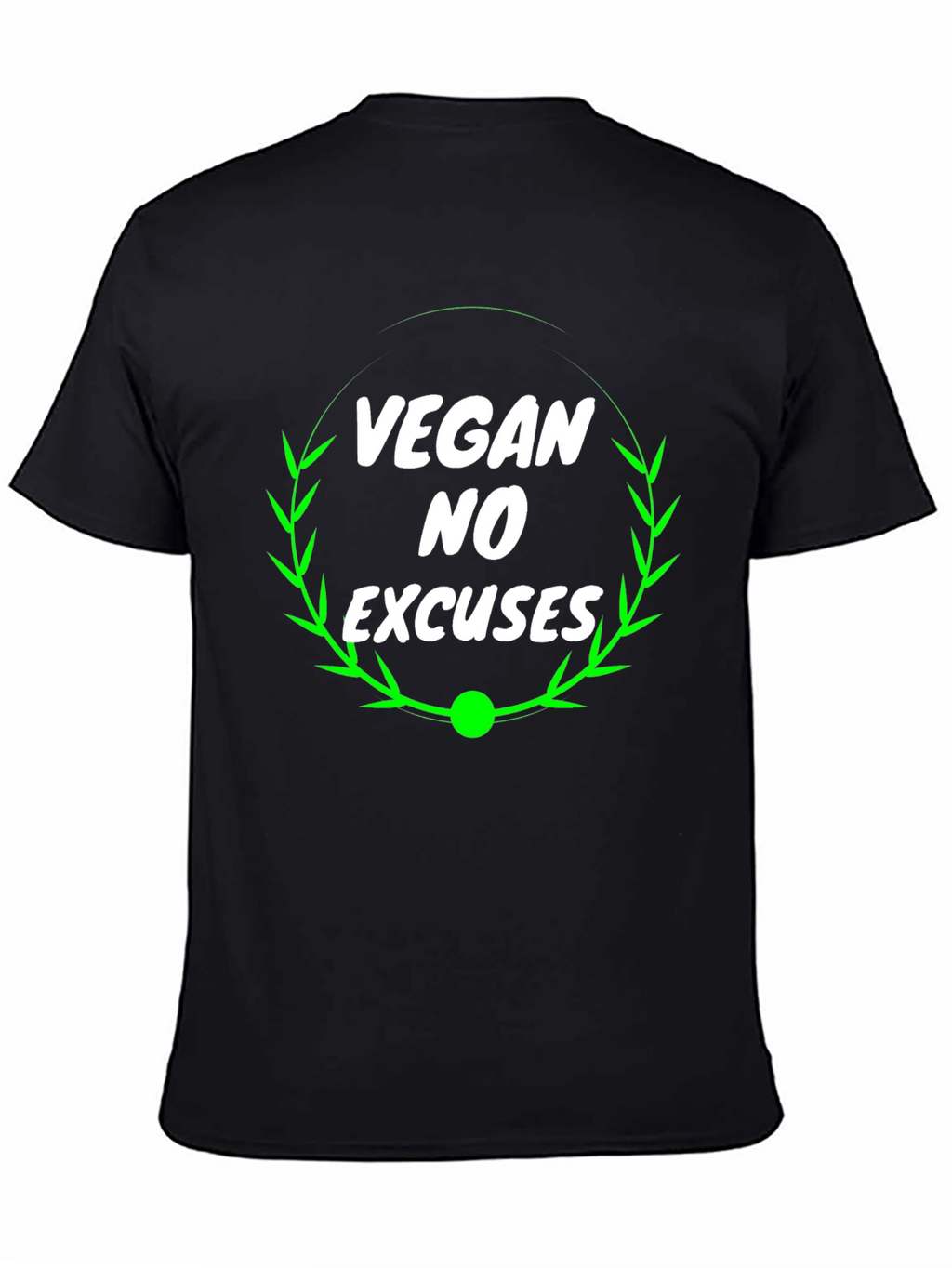 Vegan No Excuses Black T-Shirt