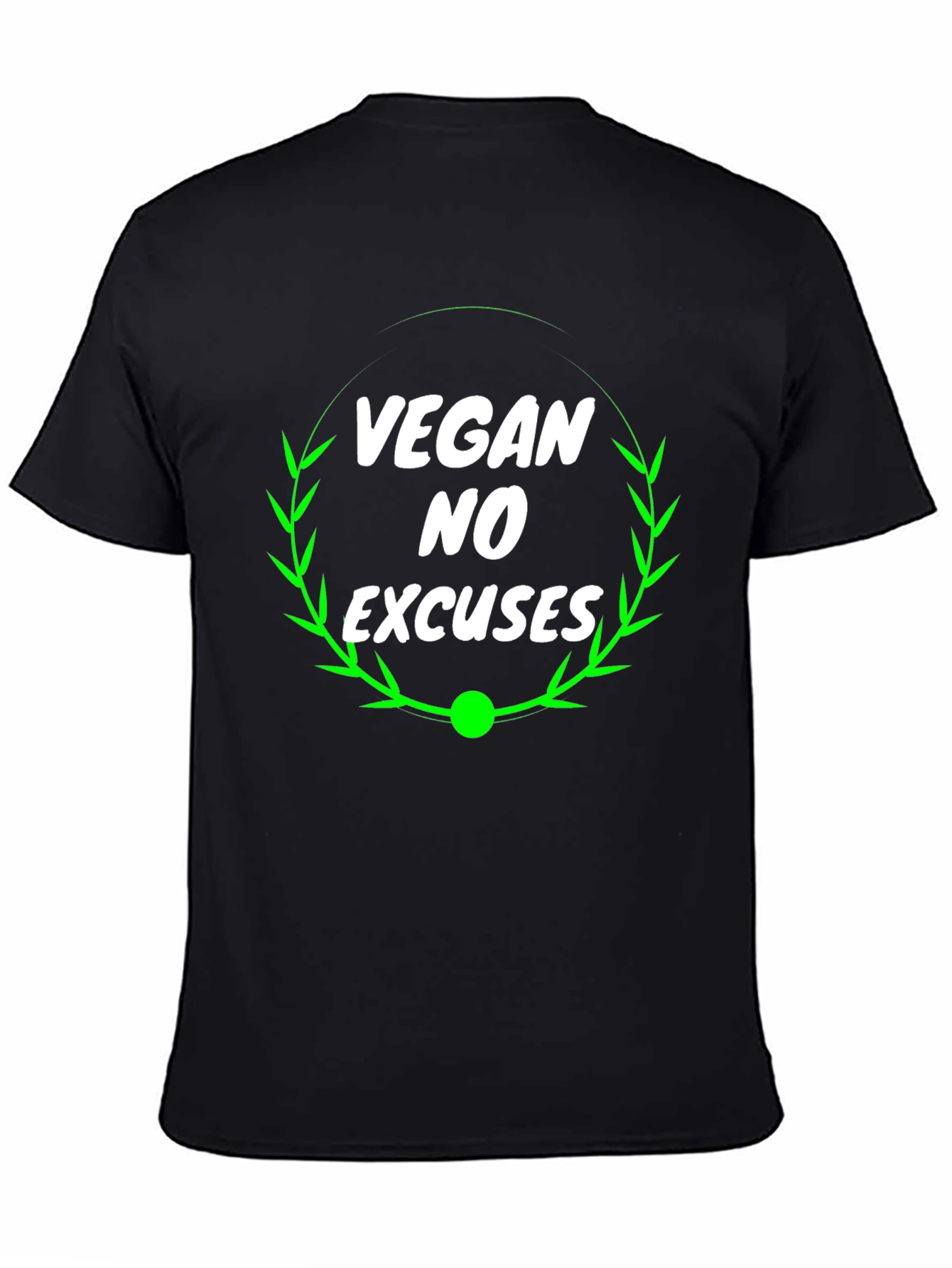 Vegan No Excuses Black T-Shirt