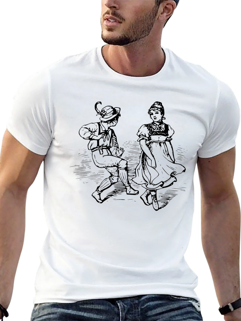 Folk Dance Graphic Tee - Unisex Soft Cotton Shirt