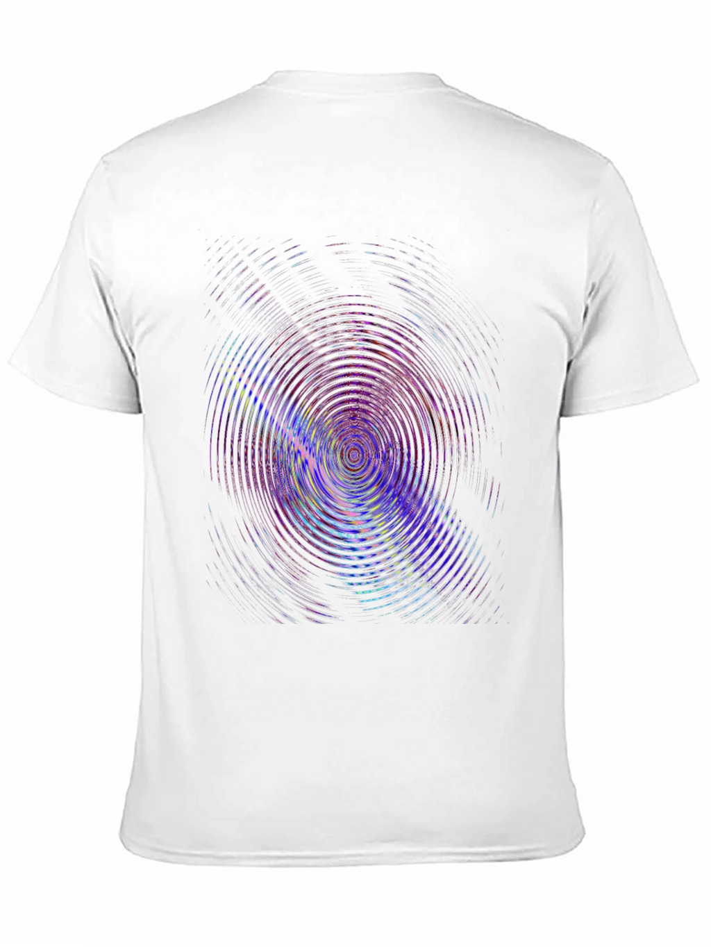 Vibrant Ripple Effect Black T-Shirt