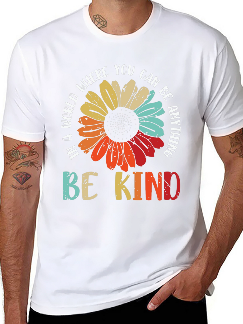 Be Kind T-Shirt - Floral Graphic Tee