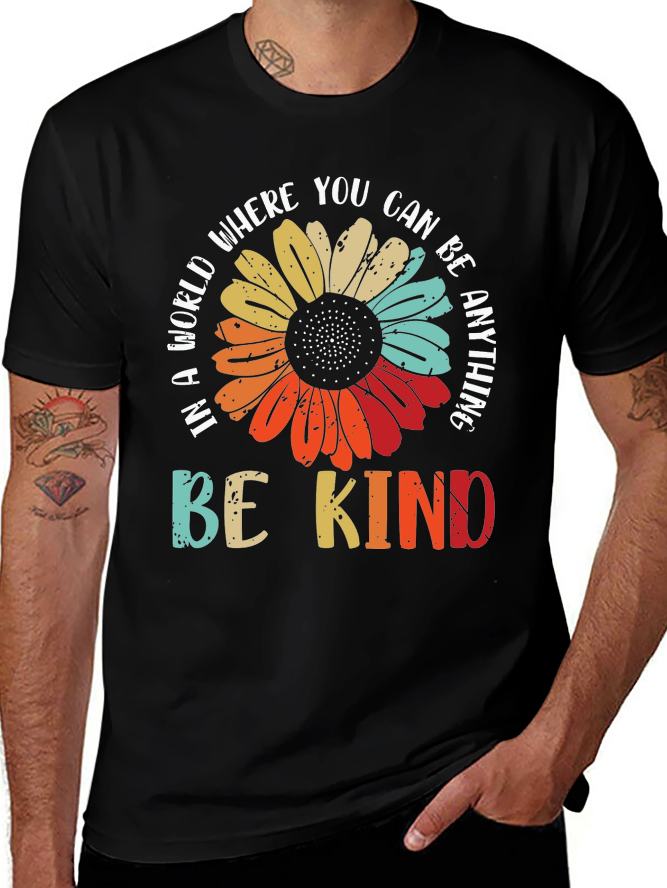 Be Kind T-Shirt - Floral Graphic Tee