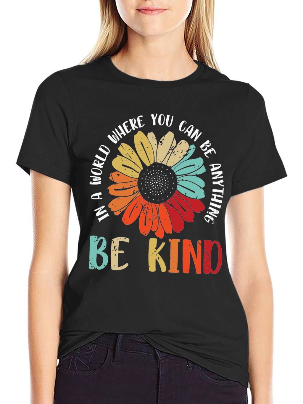 Be Kind T-Shirt - Floral Graphic Tee