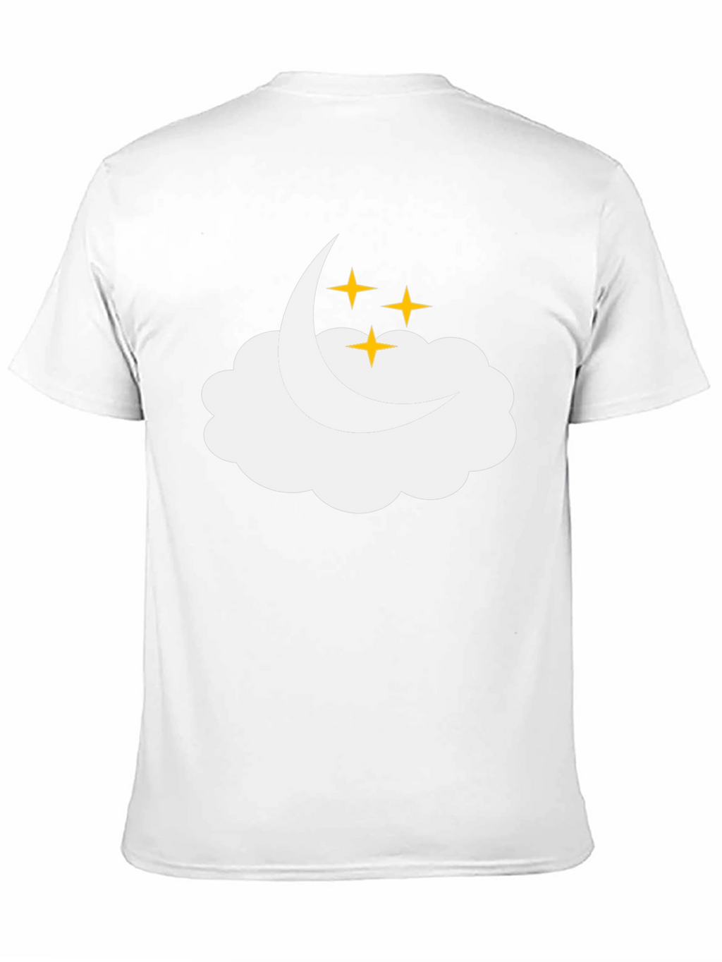 Dreamy Cloud & Stars Black T-Shirt