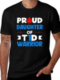 Proud Daughter of T1D Warrior Black T-Shirt