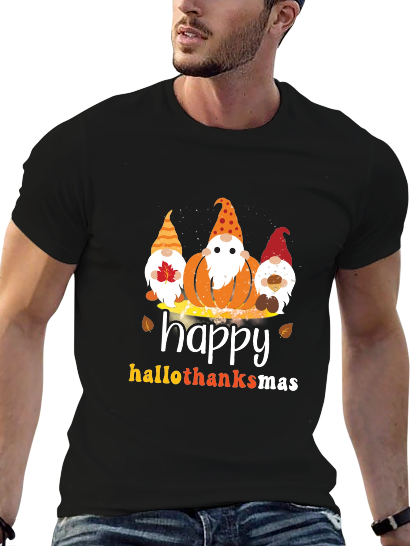 Happy Hallothanksmas Gnome T-Shirt