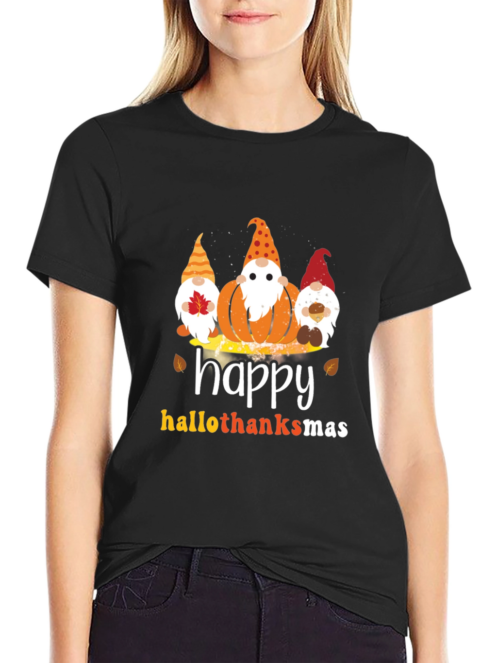 Happy Hallothanksmas Gnome T-Shirt