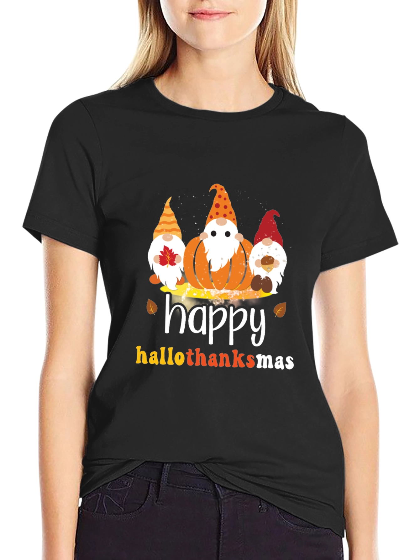 Happy Hallothanksmas Gnome T-Shirt