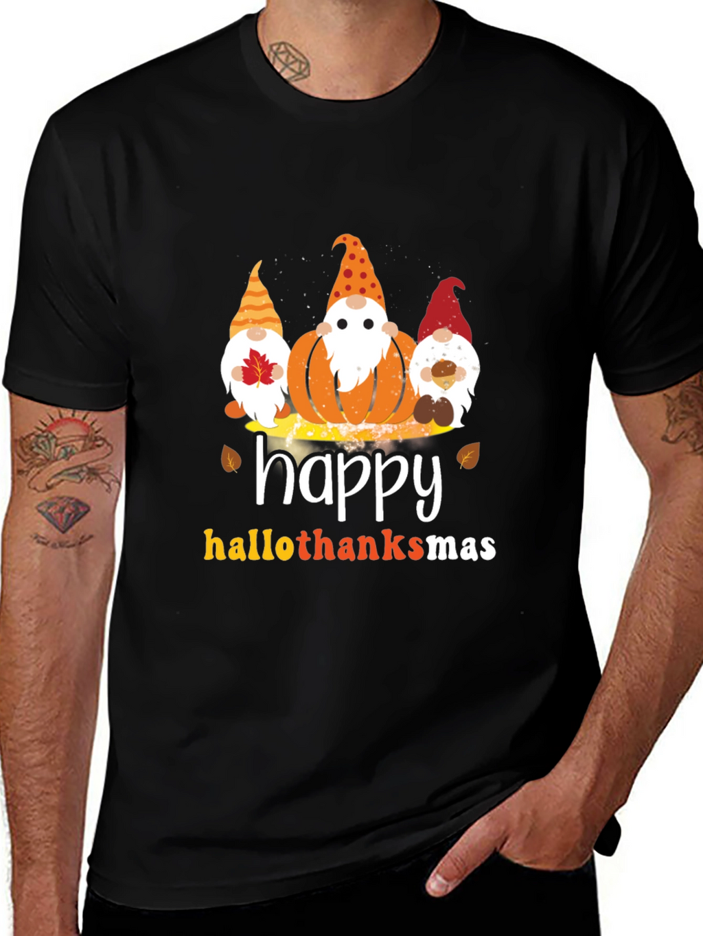 Happy Hallothanksmas Gnome T-Shirt