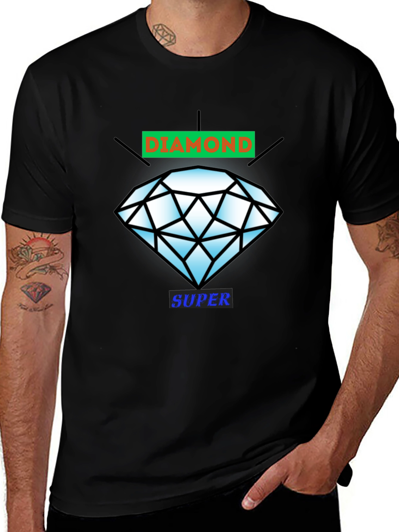 Diamond Super Graphic Tee - Casual Cool