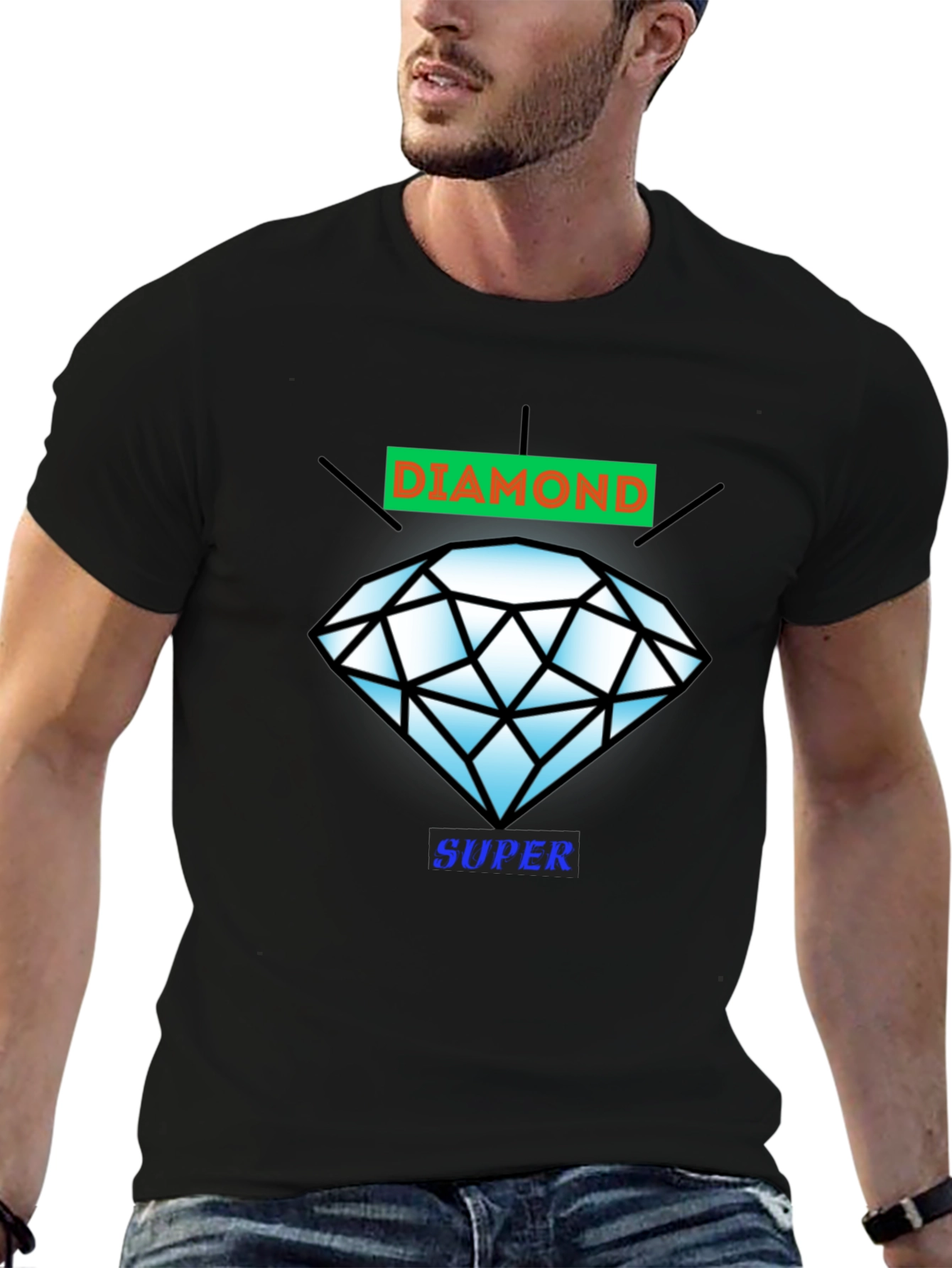 Diamond Super Graphic Tee - Casual Cool