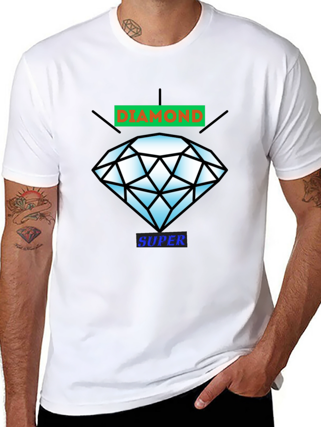 Diamond Super Graphic Tee - Casual Cool