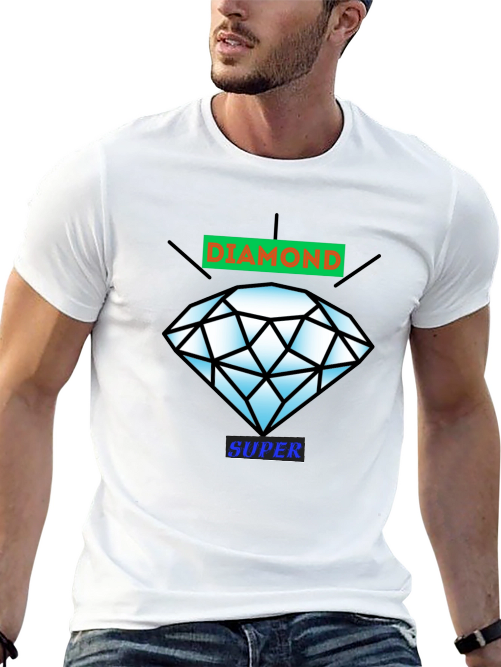 Diamond Super Graphic Tee - Casual Cool