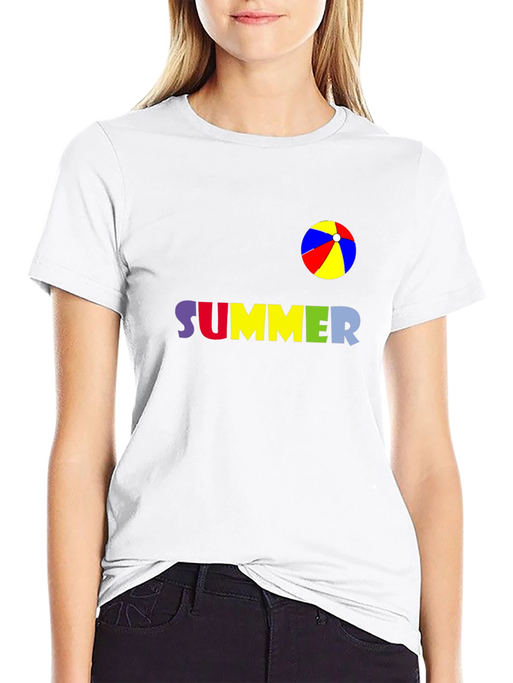Summer Beach Ball Graphic T-Shirt