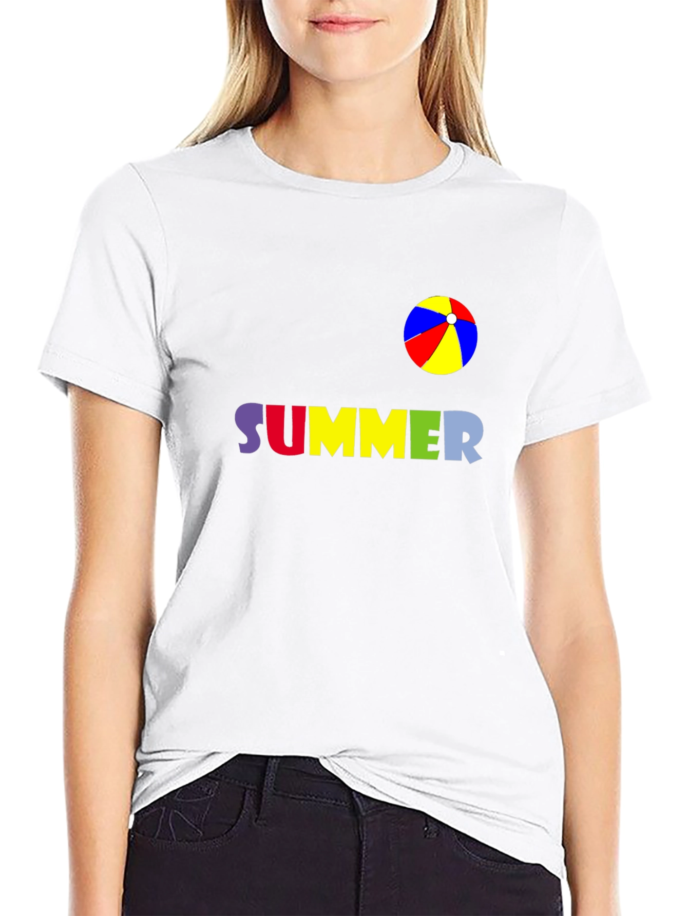 Summer Beach Ball Graphic T-Shirt