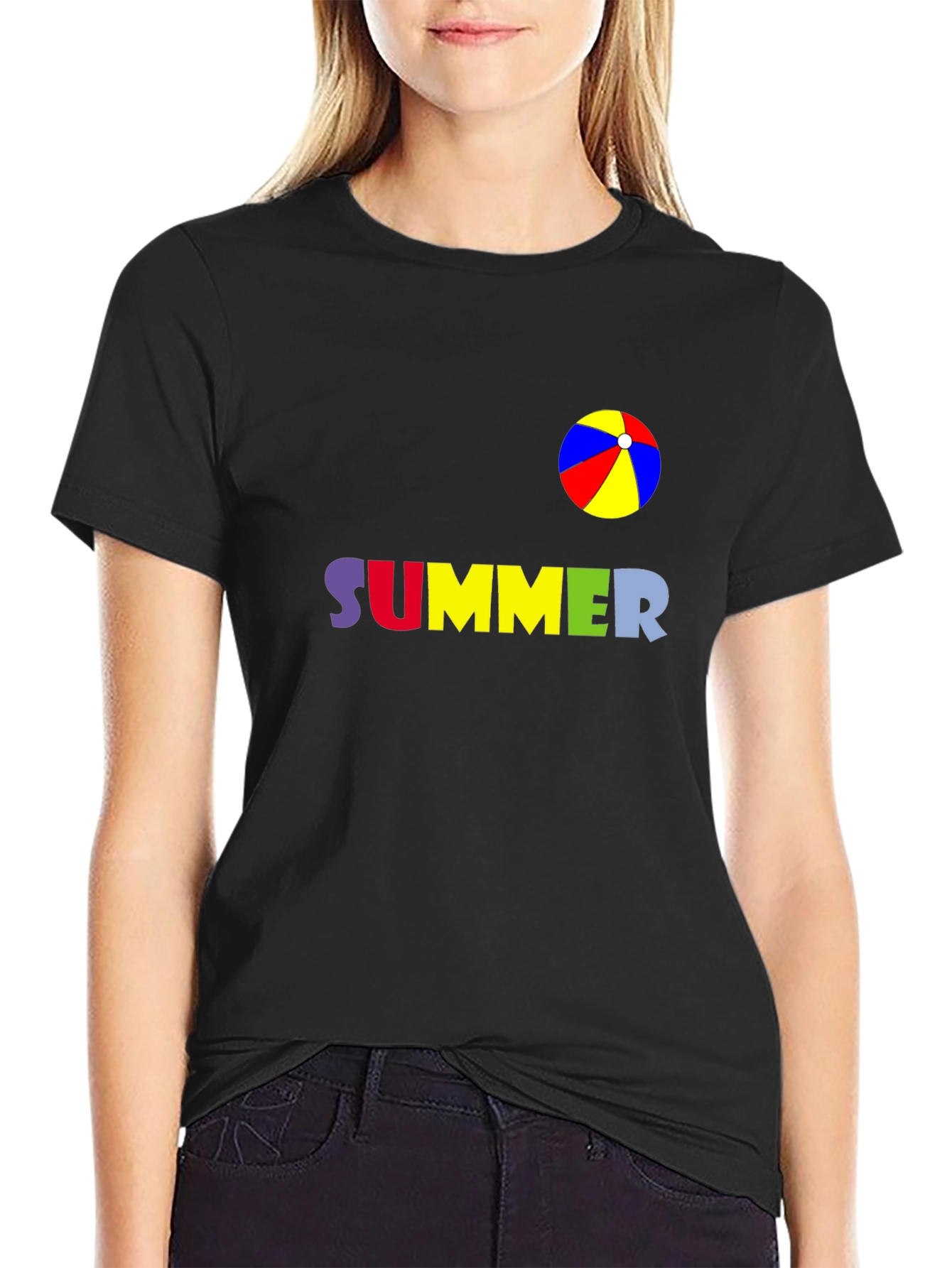 Summer Beach Ball Graphic T-Shirt