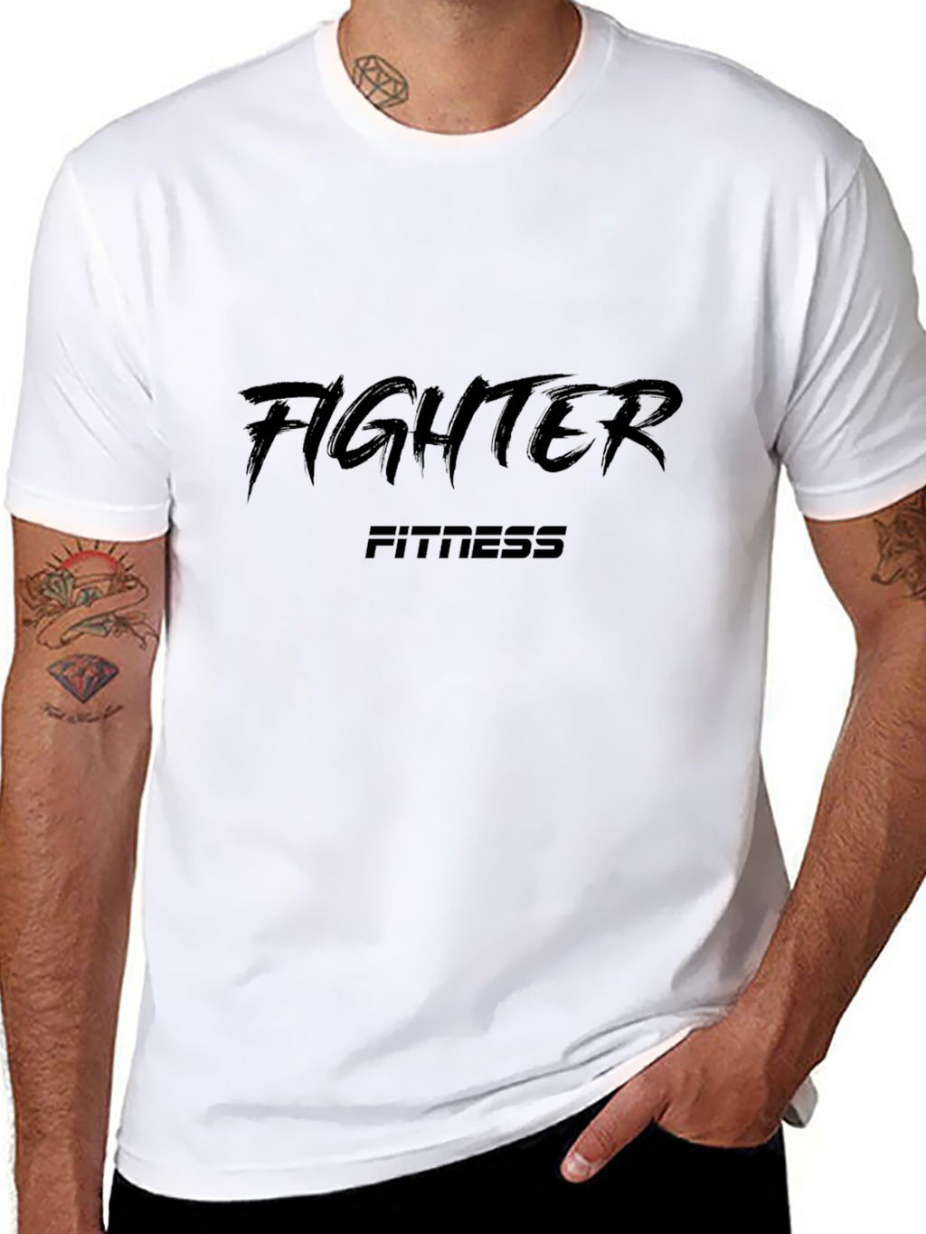 Fighter Fitness Black T-Shirt