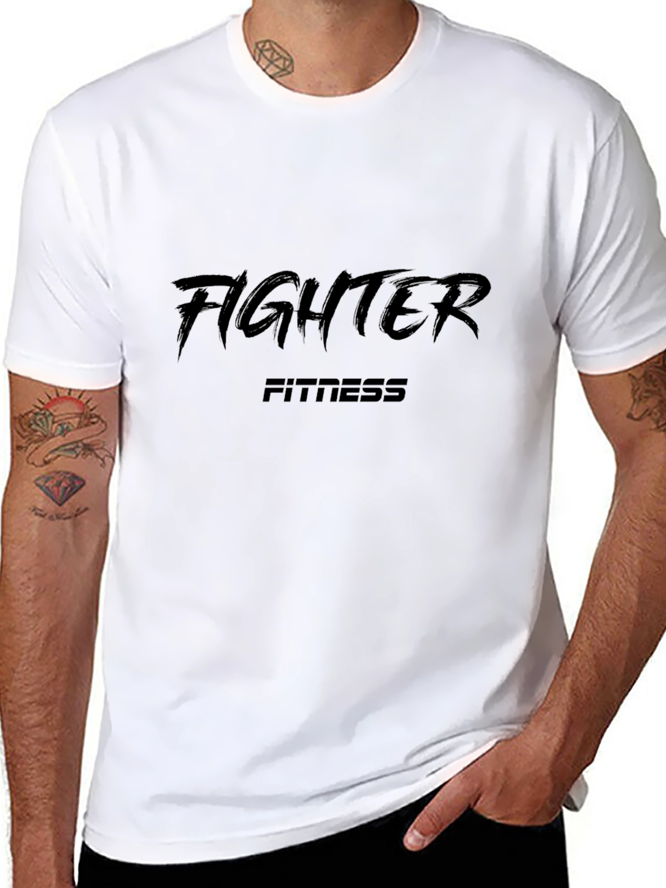 Fighter Fitness Black T-Shirt