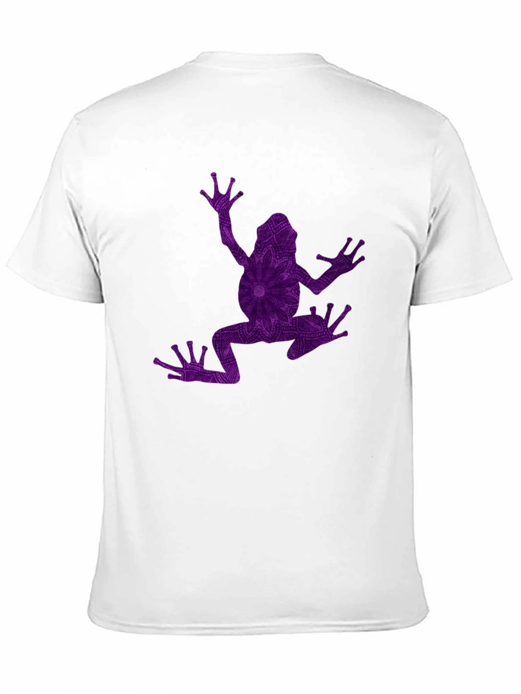 Frog Mandala Graphic Tee - Black Cotton Blend Shirt