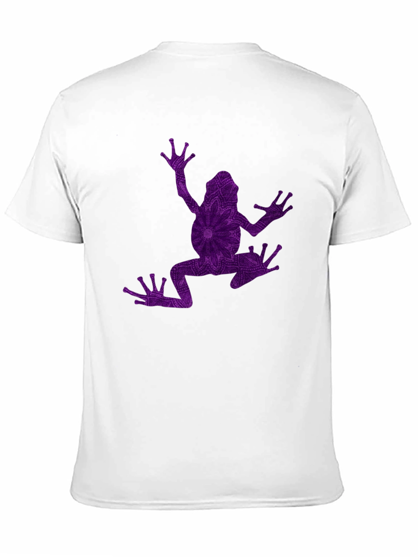 Frog Mandala Graphic Tee - Black Cotton Blend Shirt