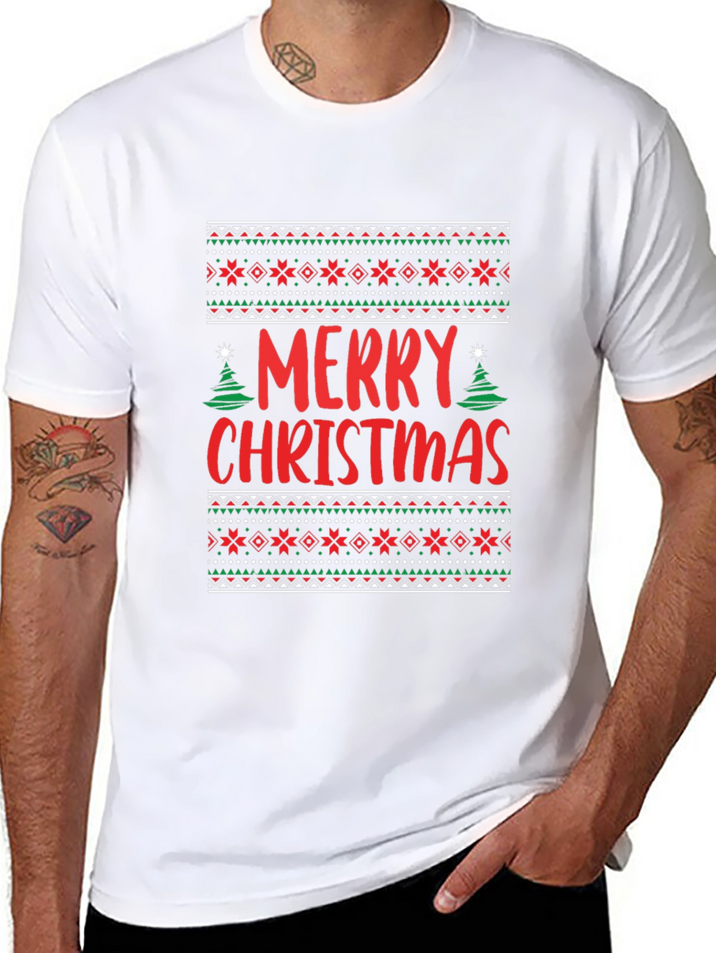 Merry Christmas Graphic Tee Holiday Top