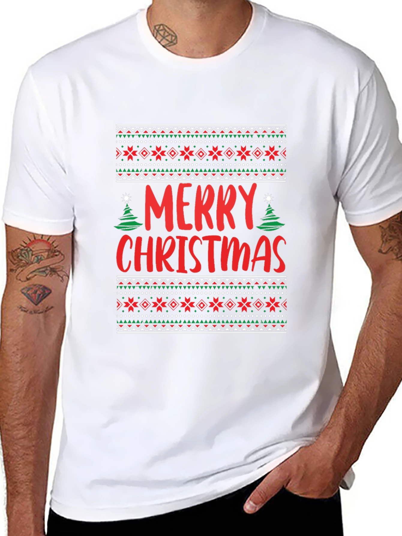 Merry Christmas Graphic Tee Holiday Top