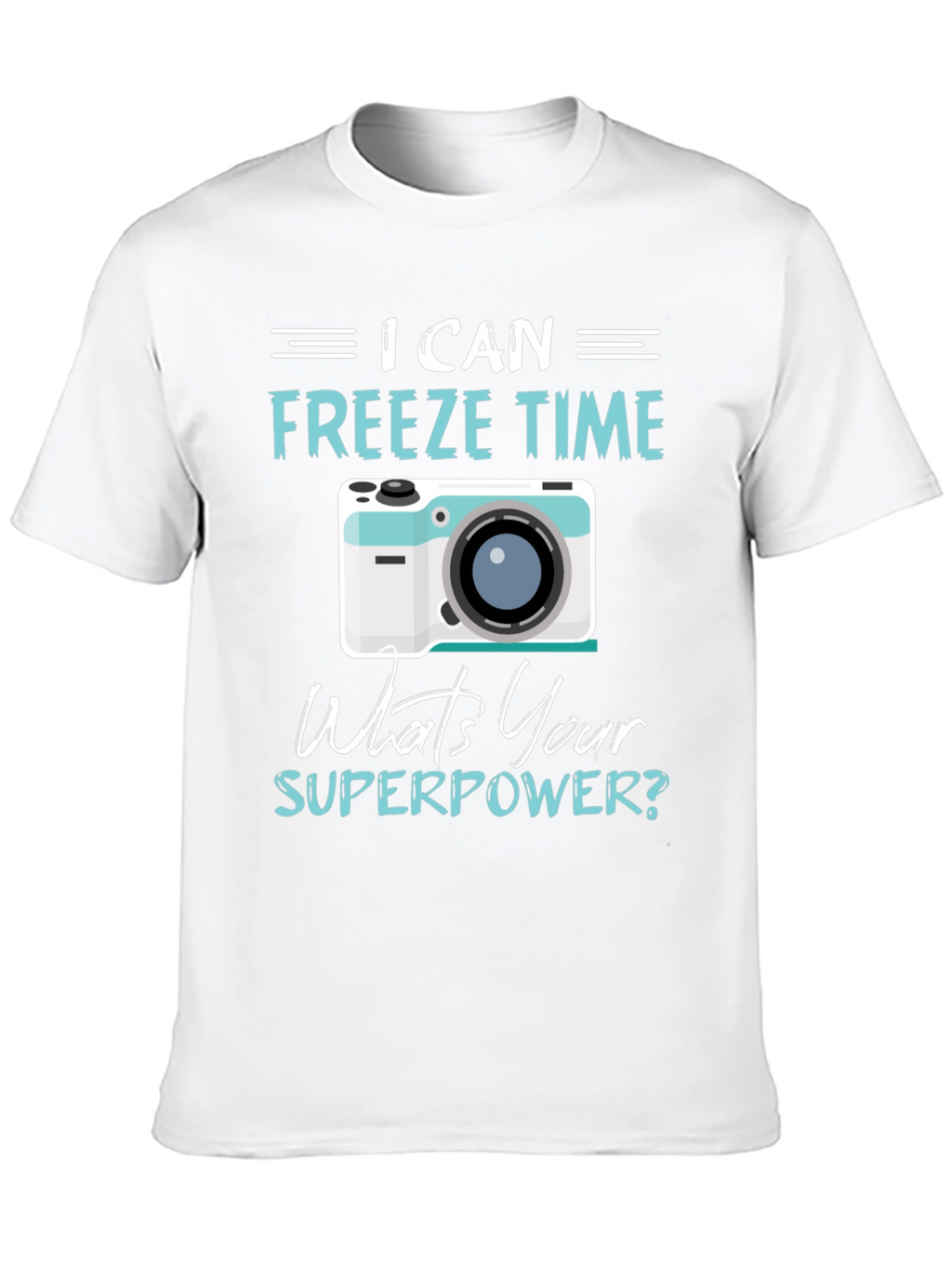 Freeze Time Camera Graphic T-Shirt