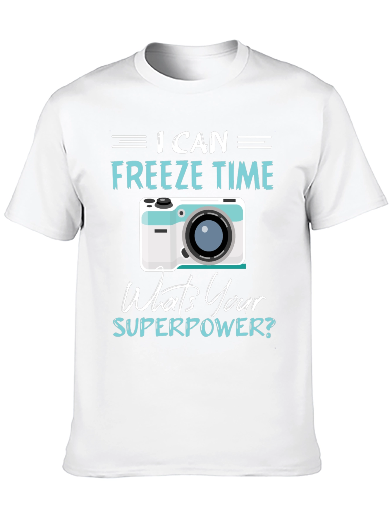 Freeze Time Camera Graphic T-Shirt