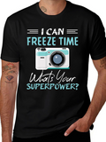 Freeze Time Camera Graphic T-Shirt